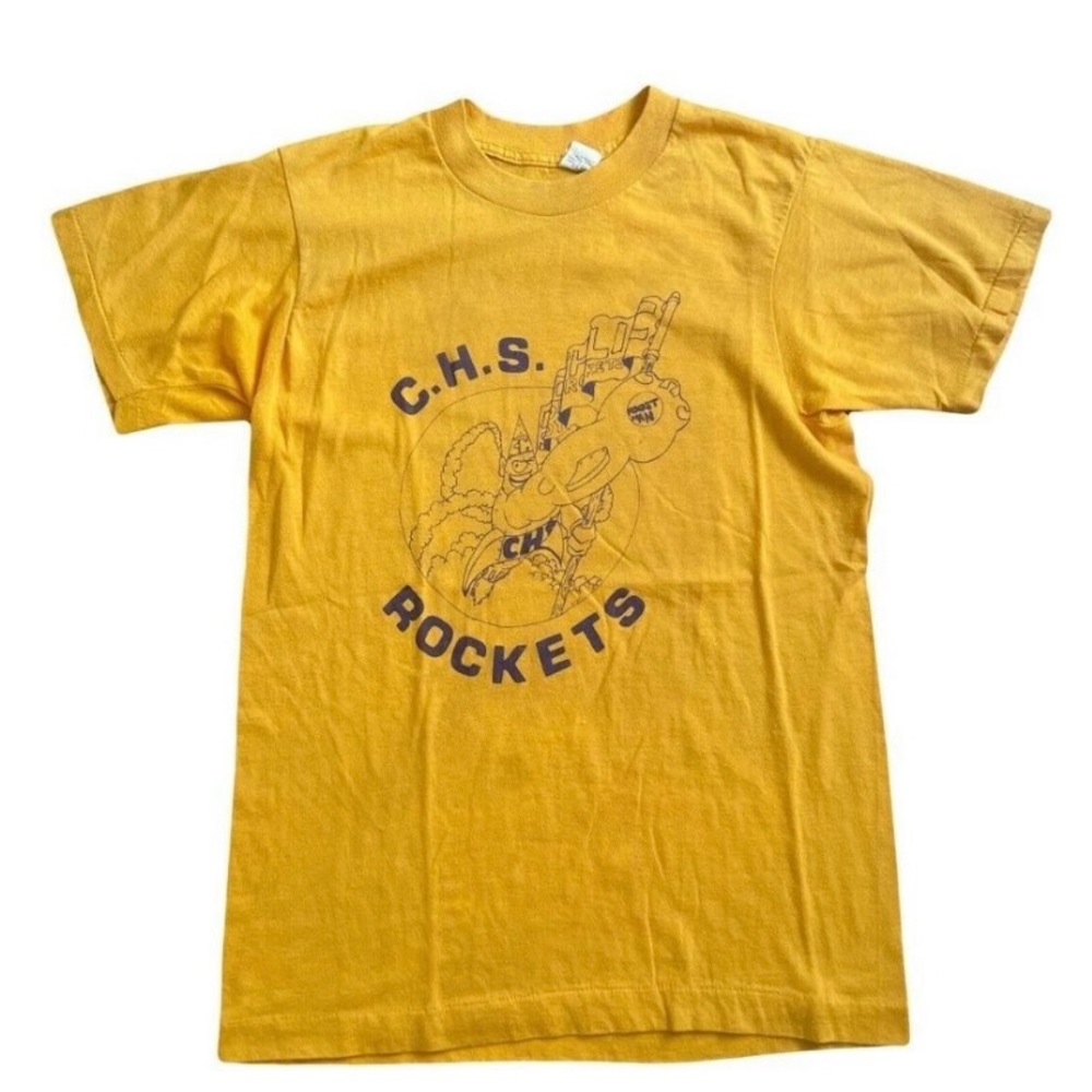 Vintage 80’s T-shirt Screen Star High School Rocket Man
